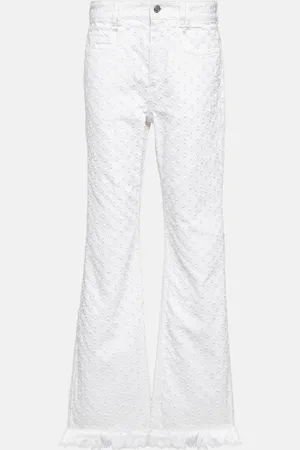 Isabel Marant High-rise straight eyelet jeans
