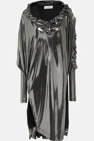 Vivienne Westwood Draped lamÃ© midi dress
