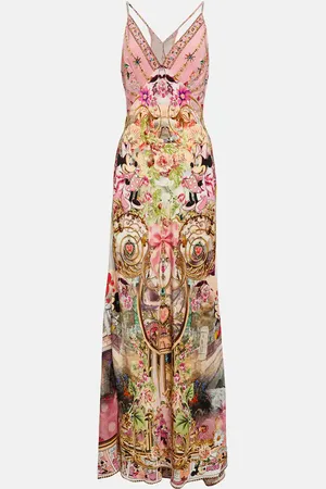 Camilla X DisneyÂ® Minnie Mouse Magic silk maxi dress