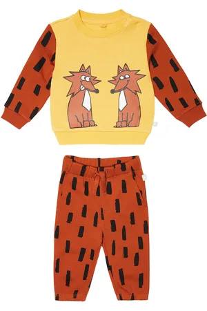 Stella McCartney Baby cotton sweatshirt and sweatpants set