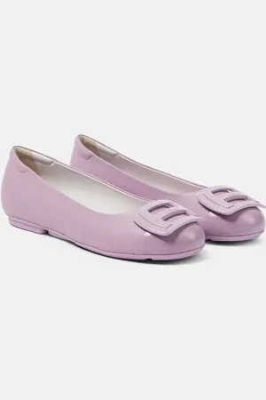 Hogan H661 leather ballet flats