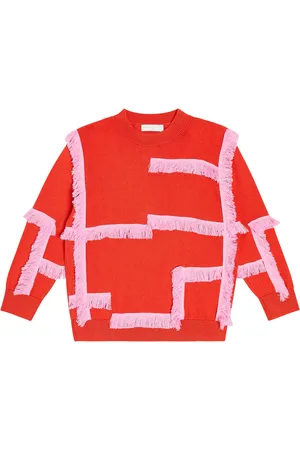 Stella McCartney Fringed cotton and wool sweater