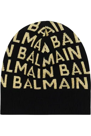 Balmain Logo wool-blend beanie