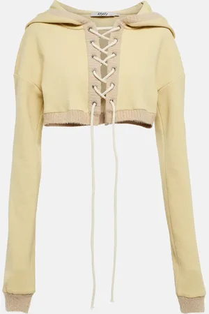 Didu Cropped fleece hoodie
