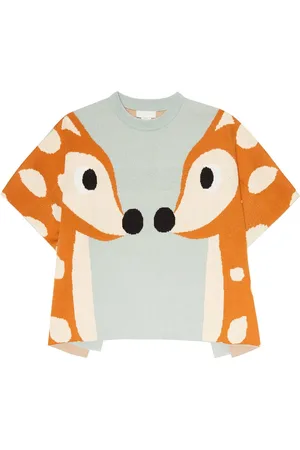 Stella McCartney Jacquard cotton and wool top