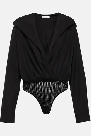 Alaïa AlaÃ¯a Hooded cotton bodysuit