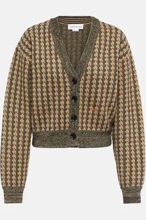 Victoria Beckham Jacquard wool cardigan