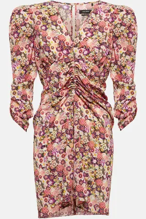 Isabel Marant Celina floral silk-blend minidress