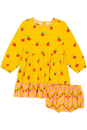 Stella McCartney Baby printed twill dress and bloomers set