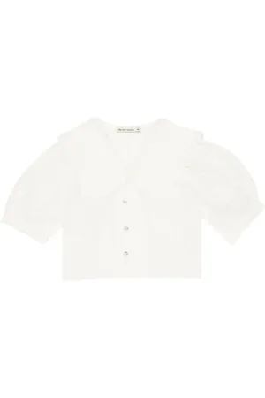 The New Society Antonella embroidered cotton blouse