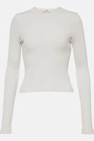 AGOLDE Alma ribbed-knit cotton-blend top