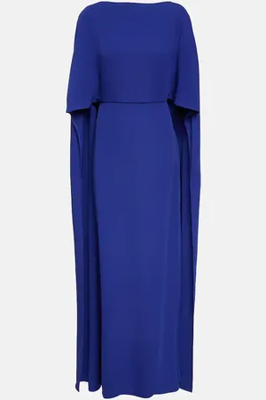 VALENTINO Caped silk gown
