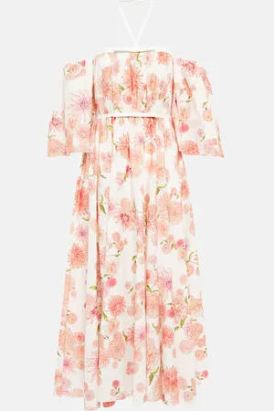 Giambattista Valli Floral cotton poplin midi dress