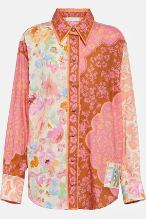 ZIMMERMANN Raie printed cotton shirt