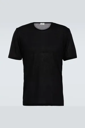 Saint Laurent Logo embroidered T-shirt