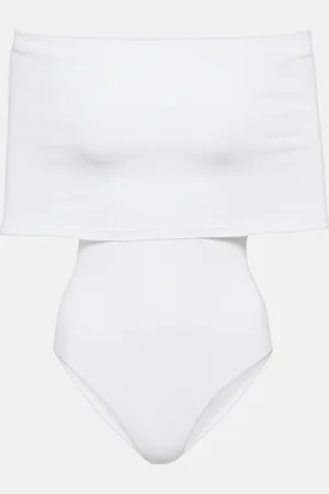 Alaïa AlaÃ¯a Off-shoulder knit bodysuit