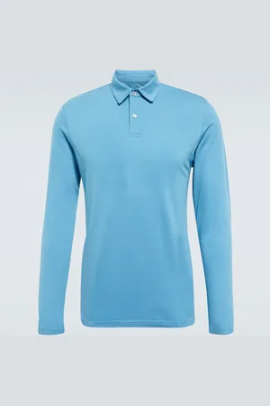 DEREK ROSE Ramsey 4 cotton-blend piquÃ© polo shirt