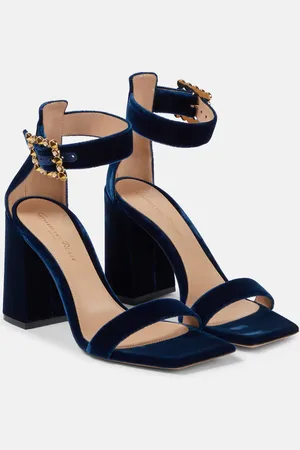 Gianvito Rossi Wondy embellished velvet sandals