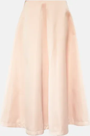 Altuzarra Varda satin midi skirt