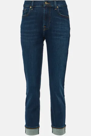 7 for all Mankind High-rise skinny jeans