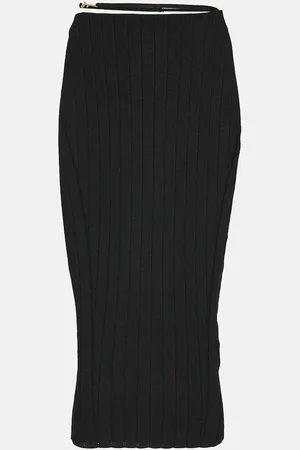 Jacquemus La Jupe Pralu ribbed-knit midi skirt