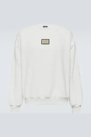 Dolce & Gabbana Embellished cotton terry sweatshirt