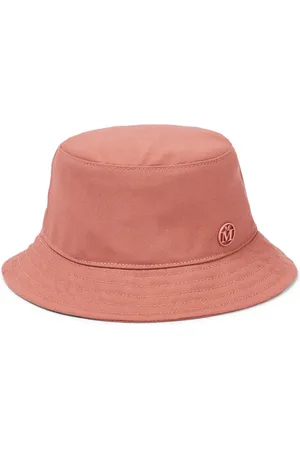 Maison Michel Kids Logo wool canvas bucket hat
