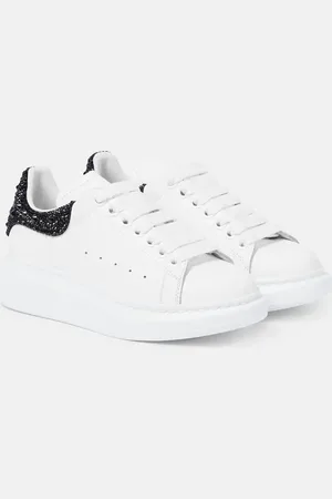 Alexander McQueen Oversized embellished leather sneakers