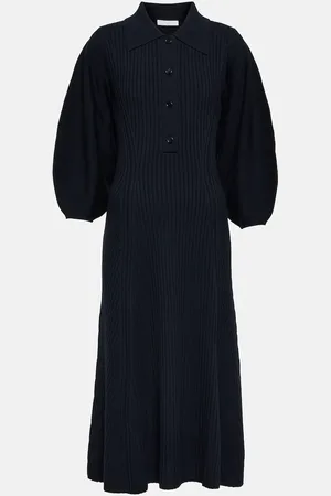 Chloé ChloÃ© Ribbed-knit wool maxi dress