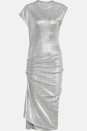 Paco rabanne Metallic jersey dress