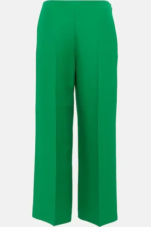 VALENTINO High-rise wide-leg cady pants