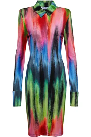 The Attico Elton printed shirt dress