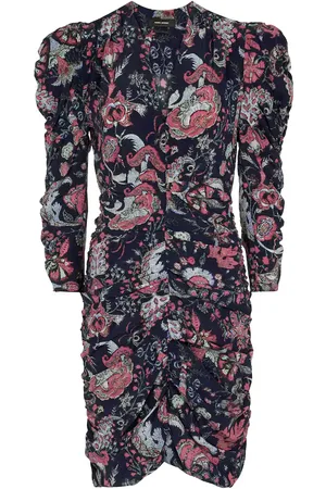 Isabel Marant Celina floral stretch-silk minidress
