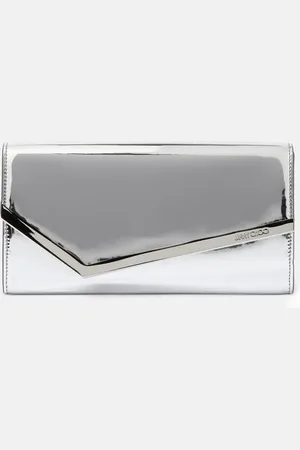 Jimmy Choo Emmie mirrored clutch