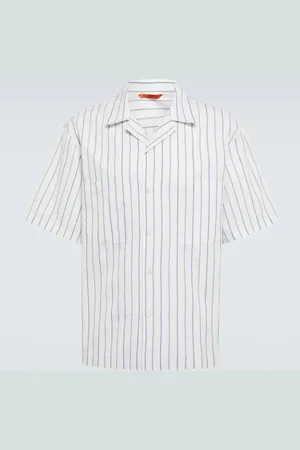 BARENA Solana Talian pinstriped cotton poplin shirt