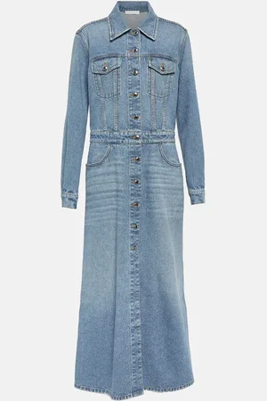 Chloé ChloÃ© Denim maxi dress