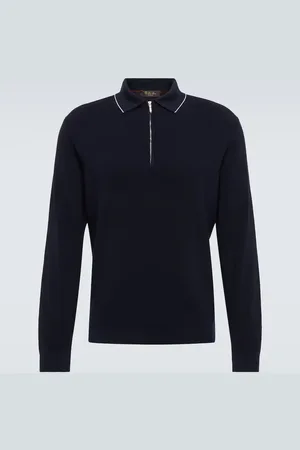 Loro Piana Wool and silk polo sweater