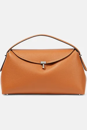 Totême T-Lock Medium leather tote bag