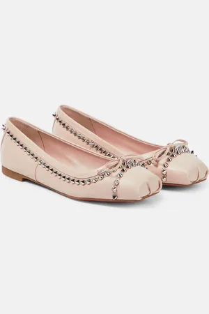Christian Louboutin Mamadrague Spikes leather ballet flats