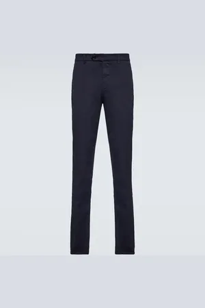 Brunello Cucinelli Cotton-blend slim pants