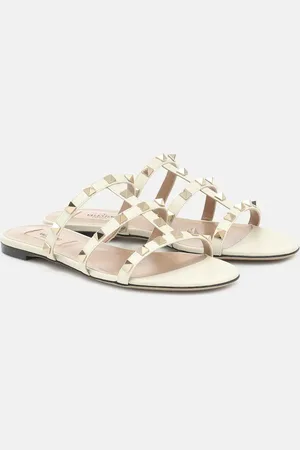 VALENTINO GARAVANI Rockstud leather slides