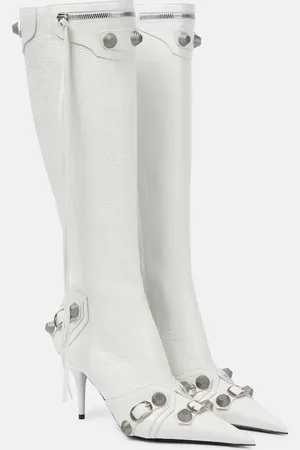 Balenciaga Cagole leather knee-high boots
