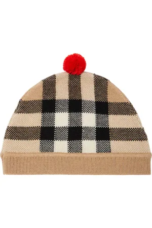 Burberry Checked wool and cashmere beanie