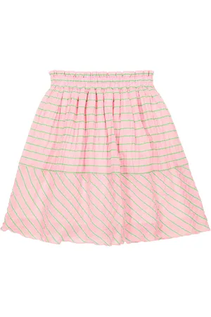 PAADE Alma striped seersucker skirt