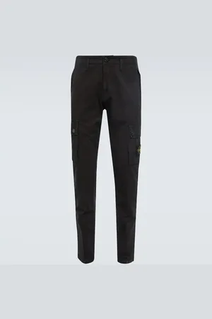 Stone Island Compass cotton cargo pants
