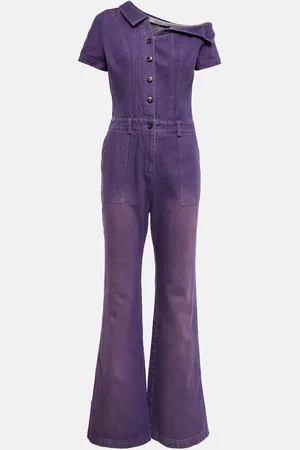 Didu One-shoulder denim jumpsuit