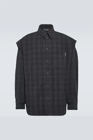 Balenciaga Checked cotton flannel shirt