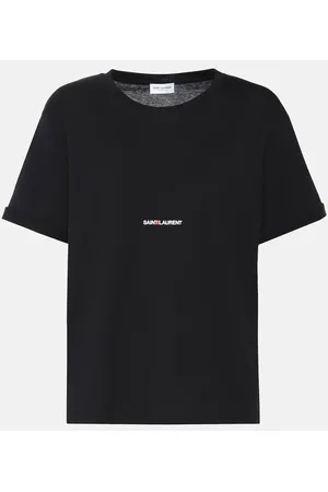 Saint Laurent Logo cotton T-shirt