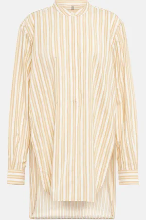 Totême Striped cotton and silk shirt