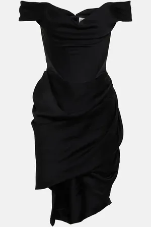 Vivienne Westwood Off-shoulder bustier crÃªpe minidress